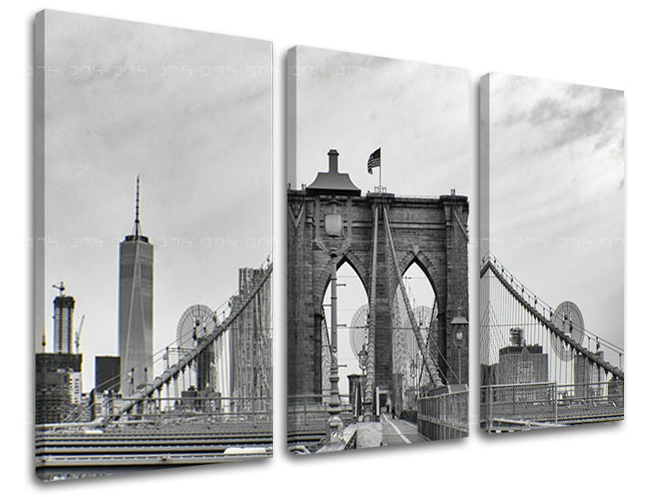 Zidna slika u 3 dijela GRAD / NEW YORK