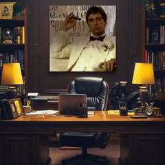 Slika s ožiljkom na platnu Svaki dan iznad zemlje je dobar dan | različite dimenzije