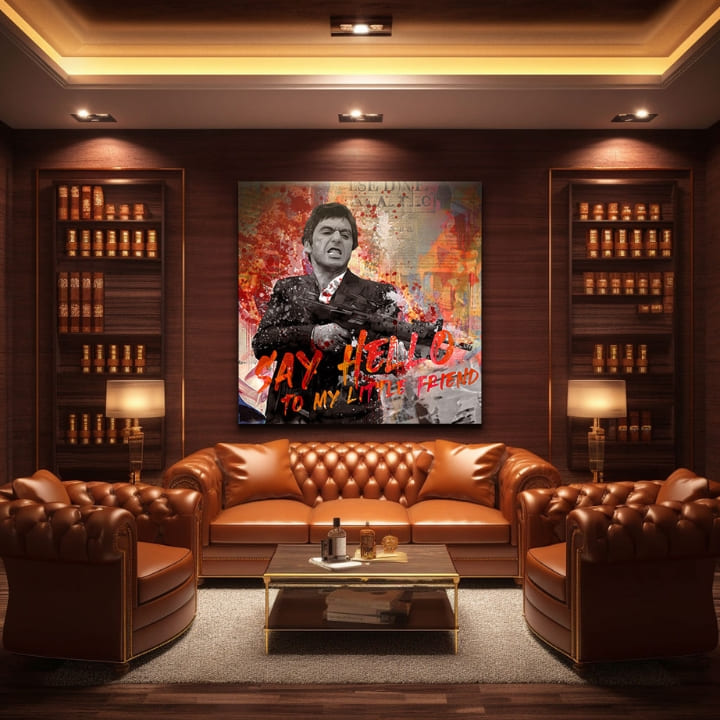 Slika Scarface na platnu Pozdravi mog malog prijatelja