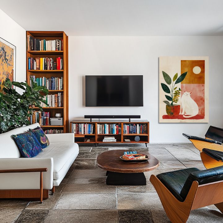 Slika na platnu - Cat zen