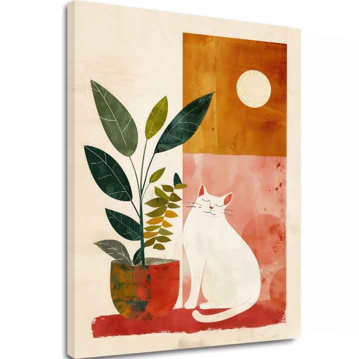 Slika na platnu - Cat zen