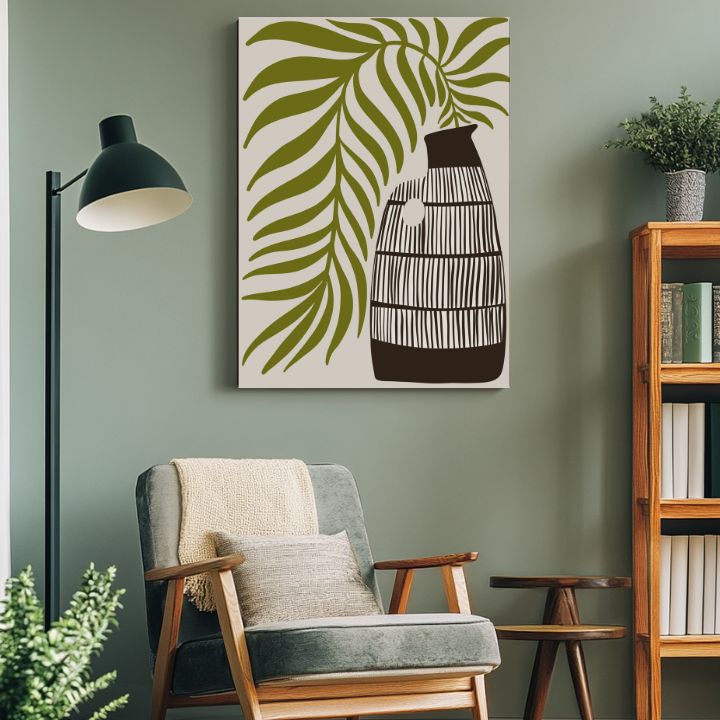 Slika na platnu - Palma i vrč