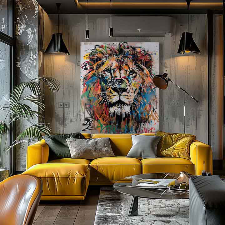 Slika GRAFFITI LION | Talijansko platno