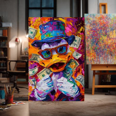 Slika MONEY DUCK | Talijansko platno