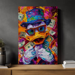 Slika MONEY DUCK | Talijansko platno