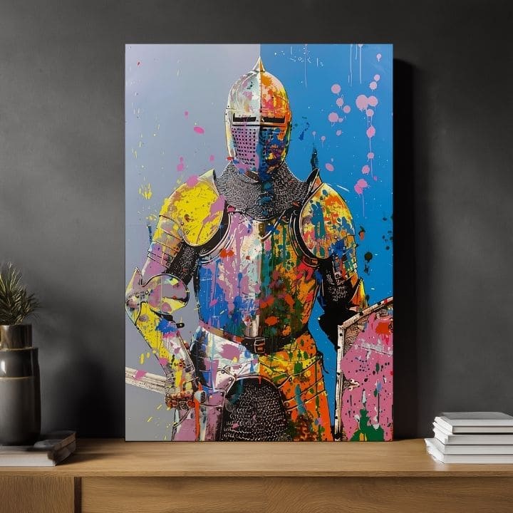 Slika GRAFFITI KNIGHT | Talijansko platno