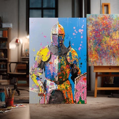 Slika GRAFFITI KNIGHT | Talijansko platno - slika 3