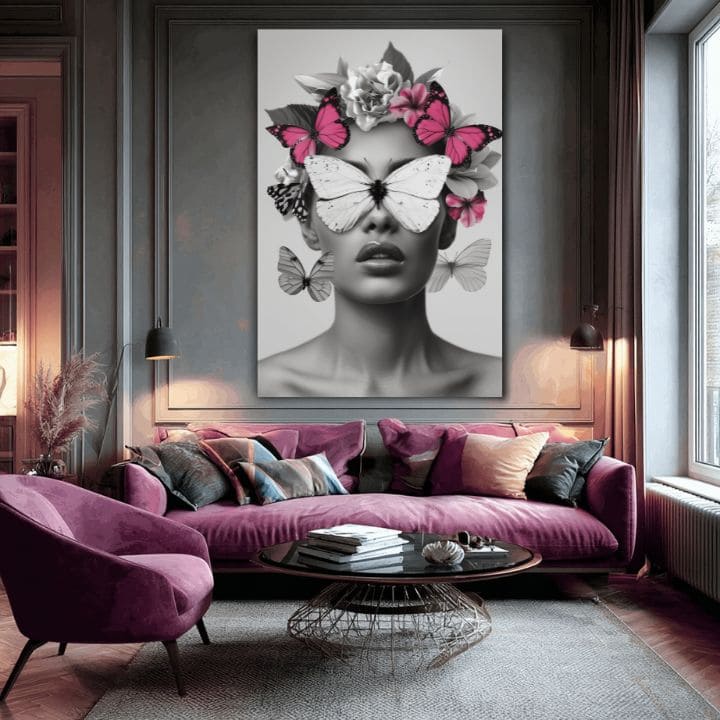 Slika BUTTERFLY VISION | Talijansko platno