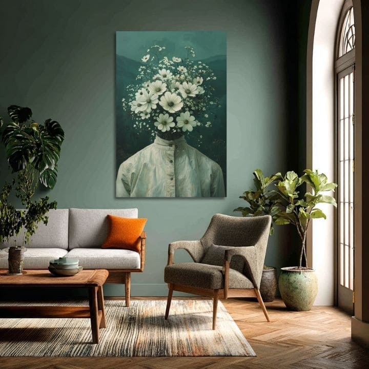 Slika FLOWER HEAD | Talijansko platno