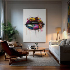 Slika GRAFFITI LIPS | Talijansko platno