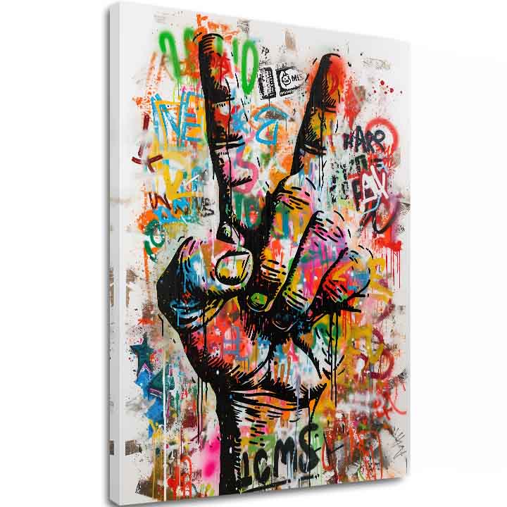 Slika PEACE HAND | Talijansko platno