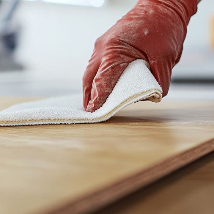 Slika na drvu - Jelen u tihoj maglici