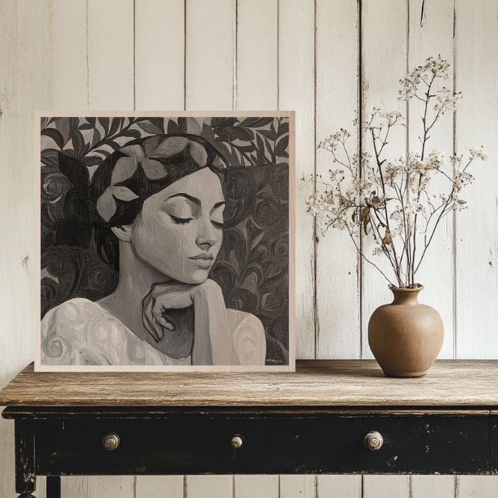 Slika na drvu - Božica Sjevera