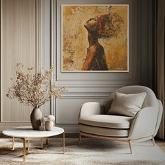 Slika na drvu - Sunce sjevernih planina