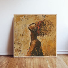 Slika na drvu - Sunce sjevernih planina