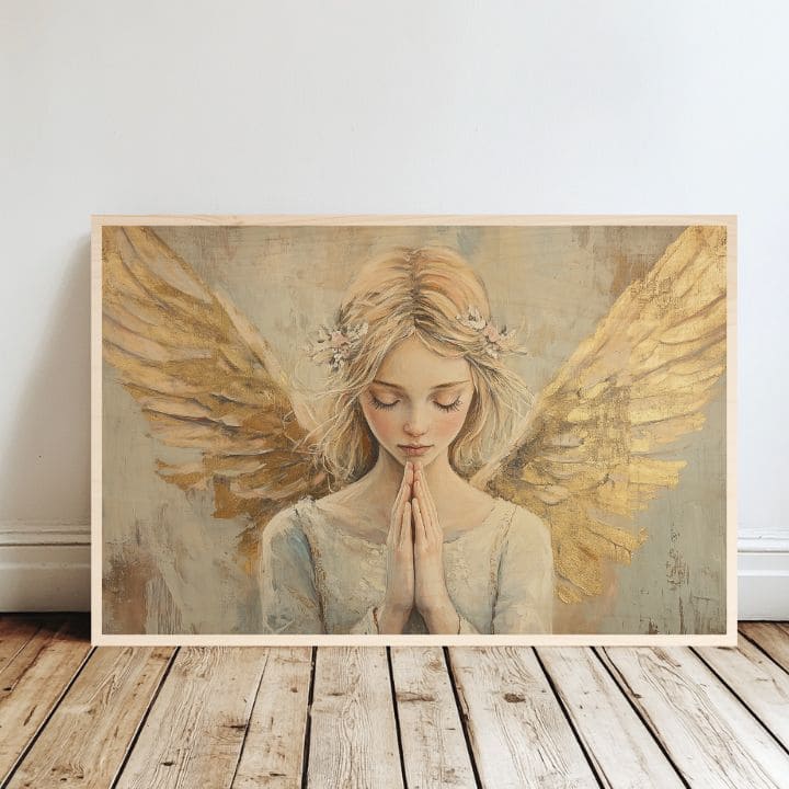 Slika na drvu - Zlatni glasnik raja