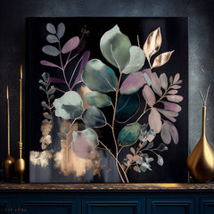 Moderne slike na platnu - JUNGLE'S EMERALD SYMPHONY 80x80 cm