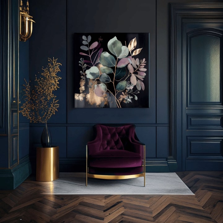 Moderne slike na platnu - JUNGLE'S EMERALD SYMPHONY 80x80 cm