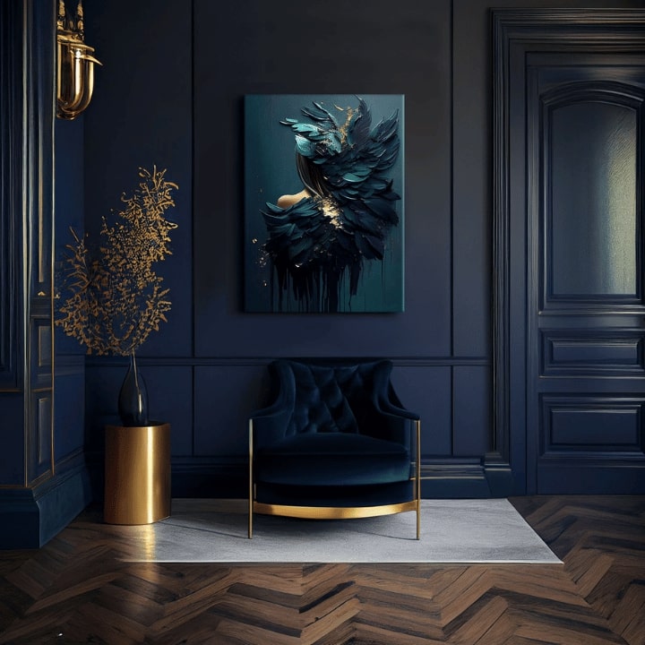 Moderne slike na platnu - Feminine Touch of Angelic Beauty