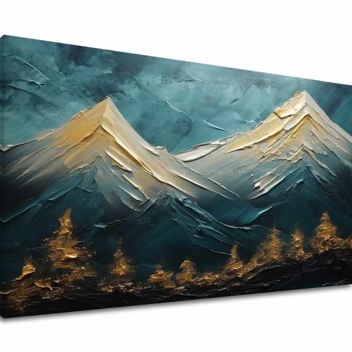 Moderni zidni dekor Golden Mysterious Rock - PREMIUM ART | različite dimenzije