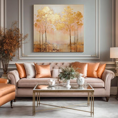 Strukturirana slika Zlatna soba iznad vode - PREMIUM ART | različite dimenzije