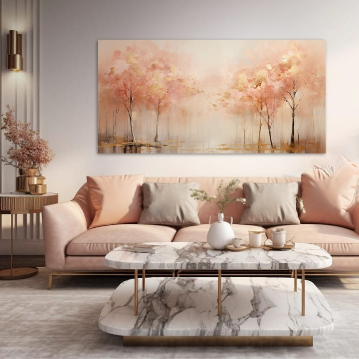 Strukturirana slika Šetnja kroz mirnu prirodu - PREMIUM ART | različite dimenzije