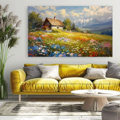 Slika na platnu Šarena cvjetna livada | Akrilni detalji