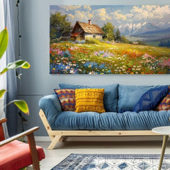 Slika na platnu Šarena cvjetna livada | Akrilni detalji