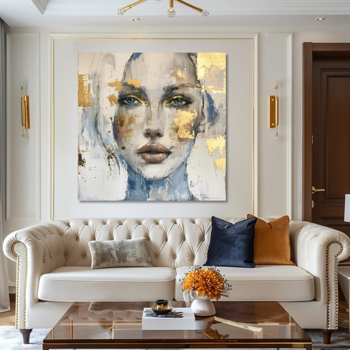 Elegantna slika žene Prodornog pogleda