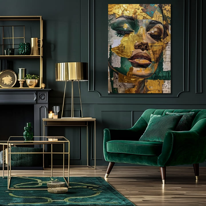 Elegantna slika žene Smaragdni san