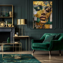 Elegantna slika žene Smaragdni san