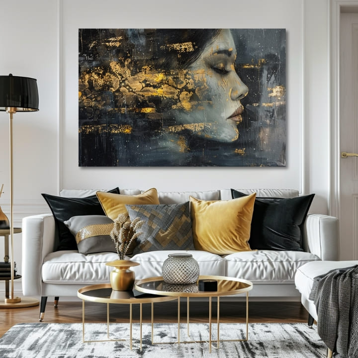 Elegantna slika žene Tajanstveni stranac