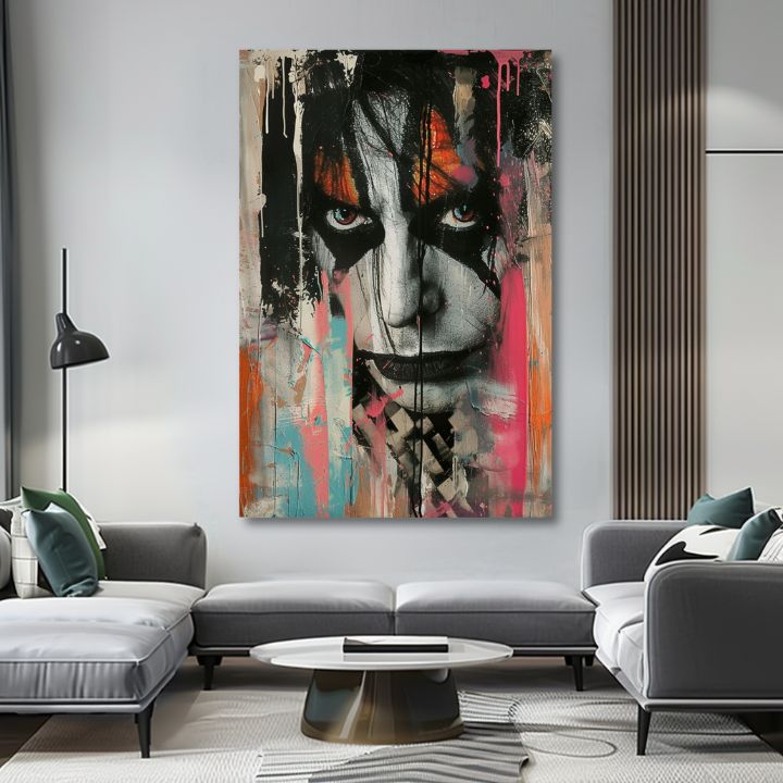 Slika KISS - Kaos na pozornici | 100% originalno oslikano akrilom