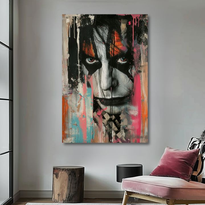 Slika KISS - Kaos na pozornici | 100% originalno oslikano akrilom