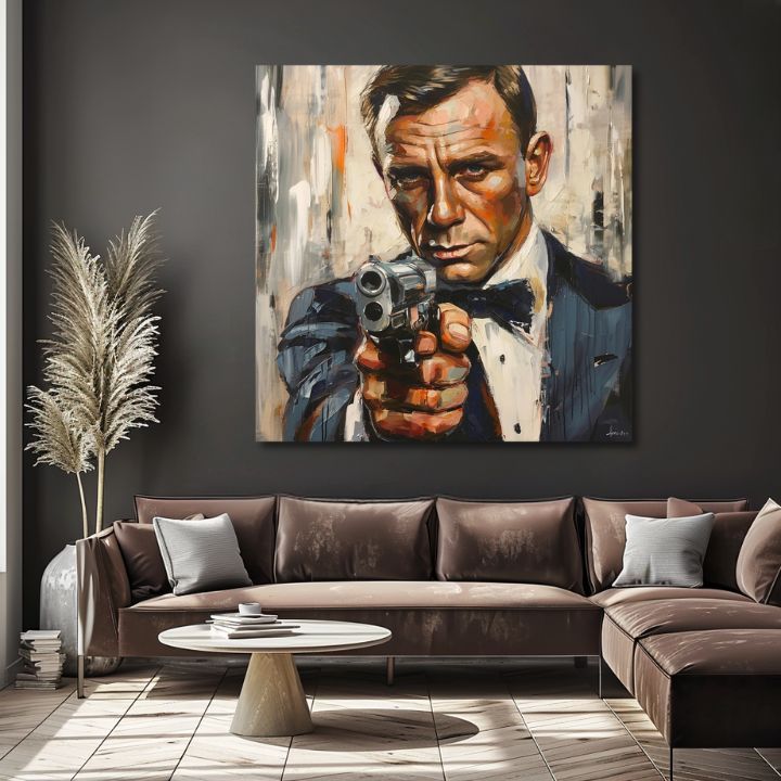 Slika JAMES BOND - Opasna elegancija | 100% originalno oslikano akrilom