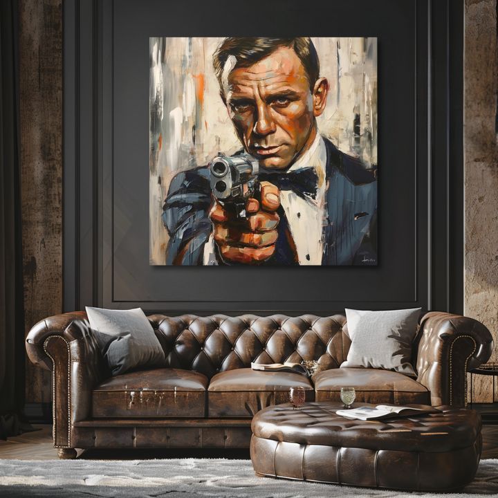 Slika JAMES BOND - Opasna elegancija | 100% originalno oslikano akrilom