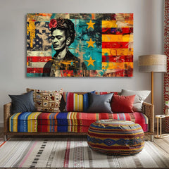 Slika FRIDA KAHLO - Kulturne reference | 100% originalno oslikano akrilom