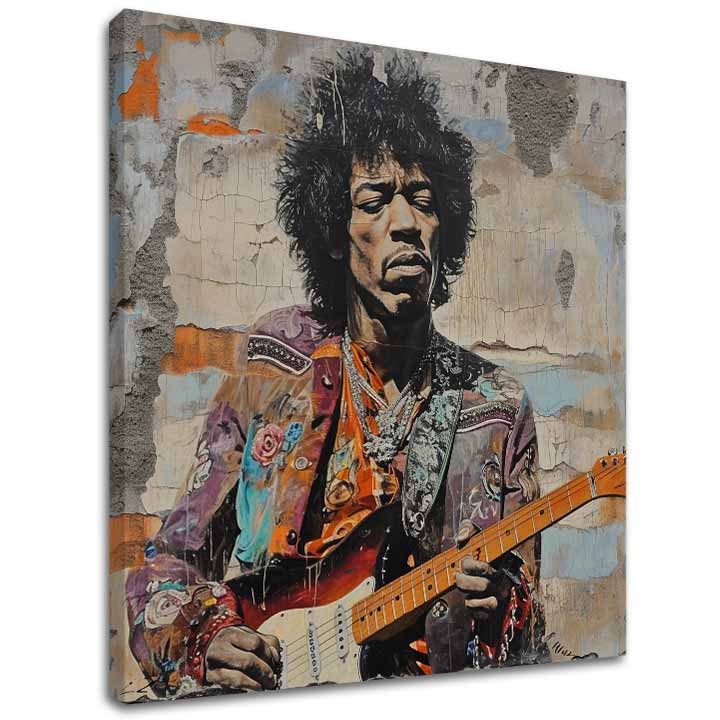 Slika JIMI HENDRIX - Poezija na gitari | dovršeno rukom umjetnika - slika 2