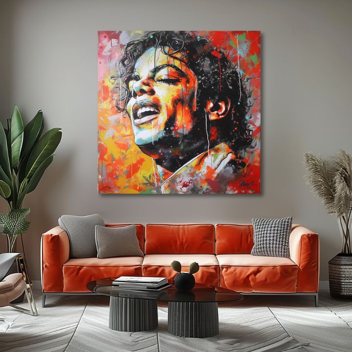 Slika MICHAEL JACKSON - Glas generacija | 100% originalno oslikano akrilom