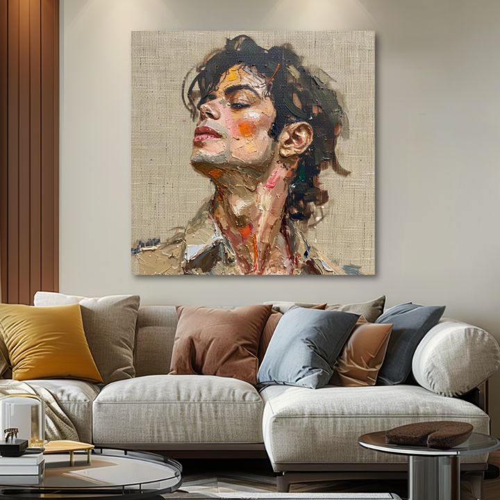 Slika MICHAEL JACKSON - Melodija strasti | 100% originalno oslikano akrilom