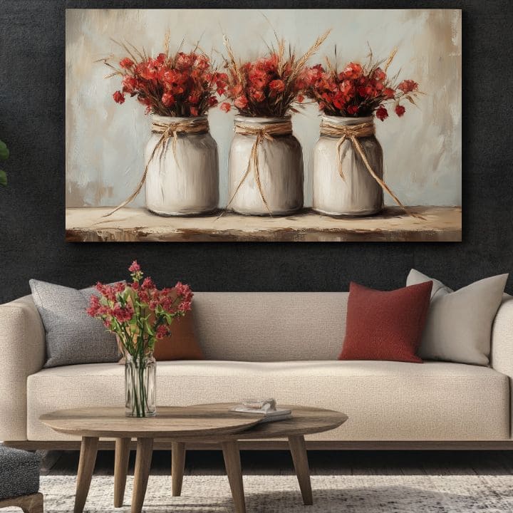 Rustikalna ljepota u porculanu | 100% originalno oslikano akrilom