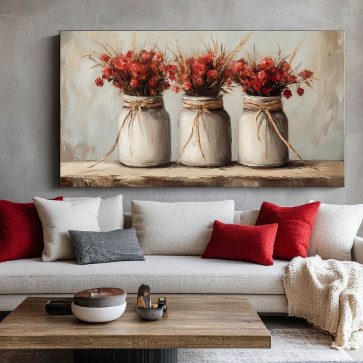 Rustikalna ljepota u porculanu | 100% originalno oslikano akrilom