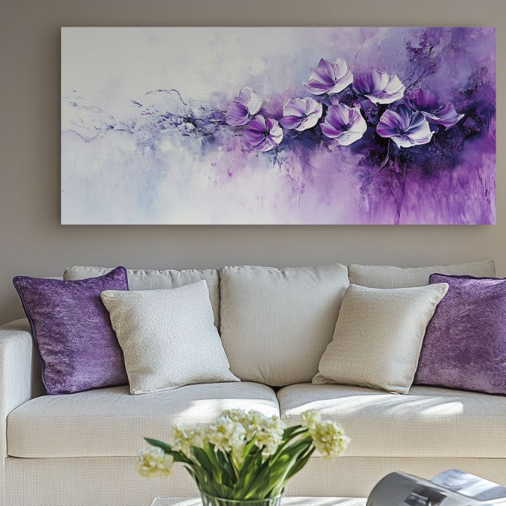 Slika ljubičasta poezija | 100% originalno oslikano akrilom