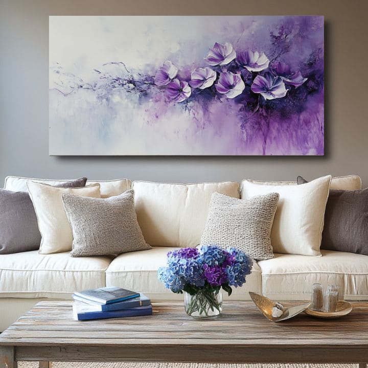 Slika ljubičasta poezija | 100% originalno oslikano akrilom
