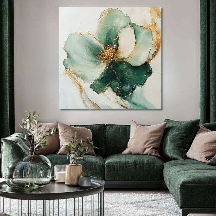 Slika smaragdnog iznenađenja | 100% originalno oslikano akrilom