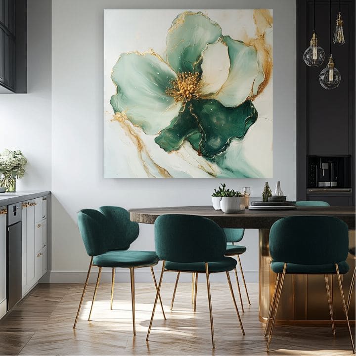 Slika smaragdnog iznenađenja | 100% originalno oslikano akrilom