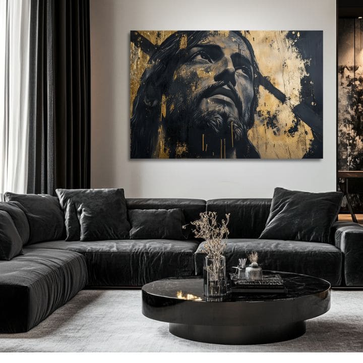 Božansko Veličanstvo | Slikano akrilom i zlatnim listićima