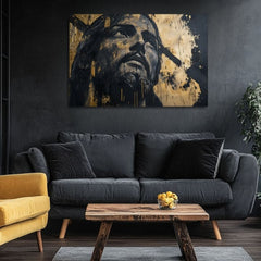 Božansko Veličanstvo | Slikano akrilom i zlatnim listićima