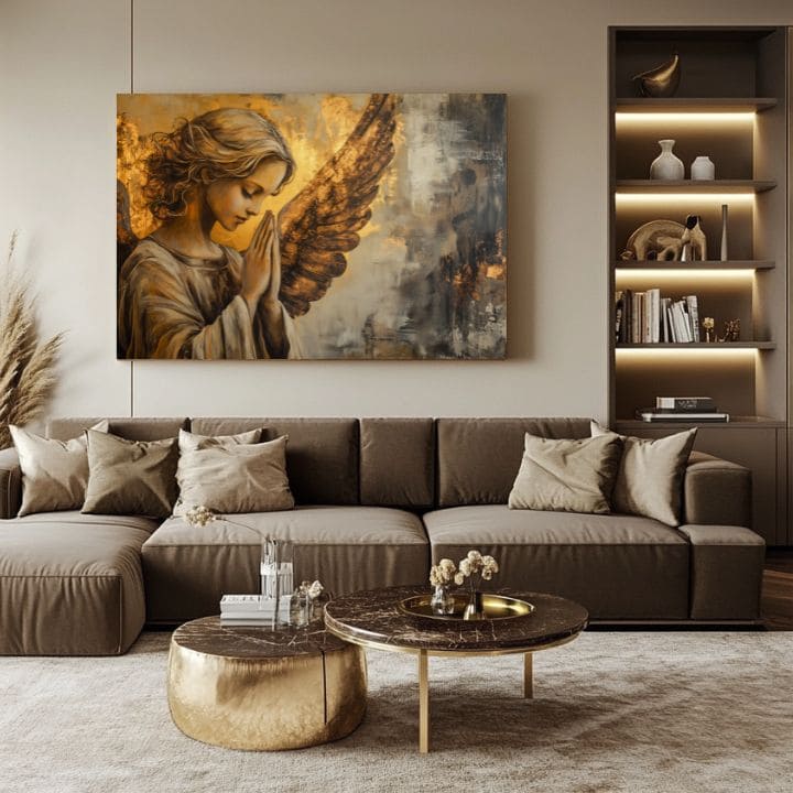 Slike anđela Molitva svjetla | 100% originalno oslikano akrilom