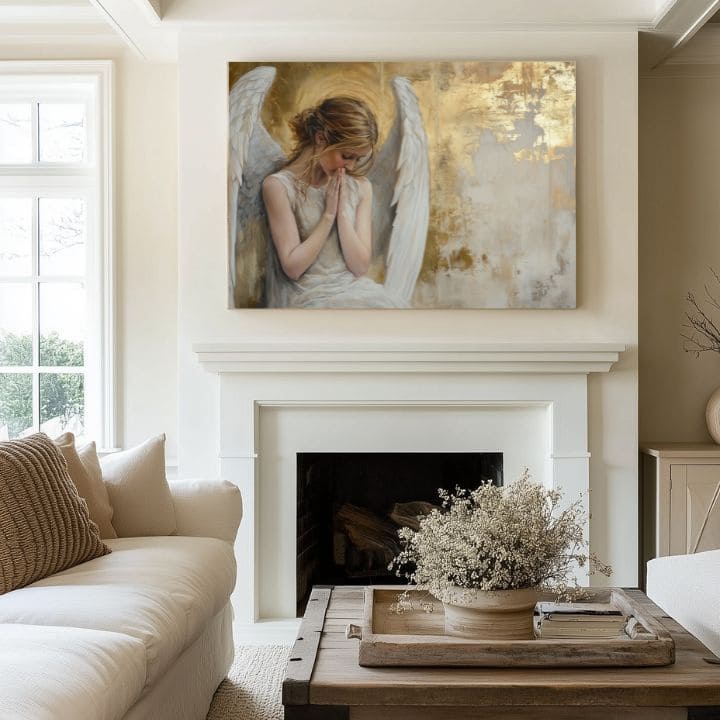 Slike anđela Zlatna soba | 100% originalno oslikano akrilom